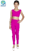 LEGGINS DANZA LYCRA FUCSIA BAMBINA